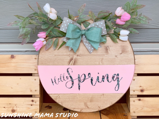 Hello Spring, Door Hanger